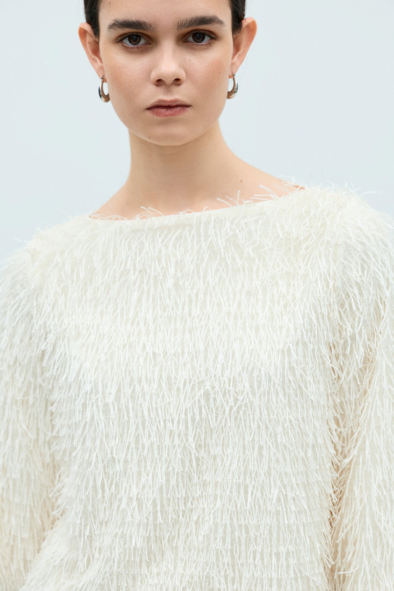 Vitoi L/S Boatneck bluse – Birch